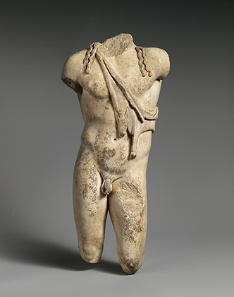 Marble statuette of young Dionysos, Roman (1st-2nd century A.D.)