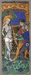 Triptych Panel with Saint Sebastian, Made in Limoges, France, Master of the Triptych of Louis XII (15th-16th century)