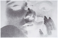 [Superimposed faces, long-nailed hand in lower right corner] (1960s)