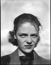[Anne Harvey on Roof of Apartment Building at 441 East 92nd Street, New York City]  (November 1937)