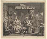 A Harlot's Progress, Plate 3, Etching and engraving, third state of three (April 1732)