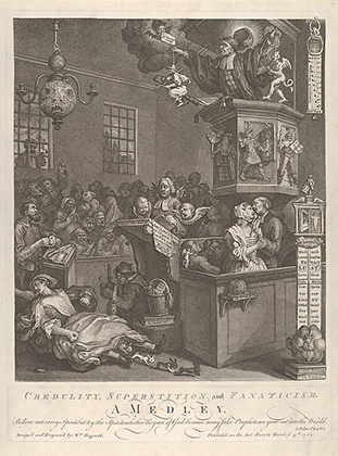 Credulity, Superstition, and Fanaticism, Etching and engraving, second state of two (March 15, 1762)