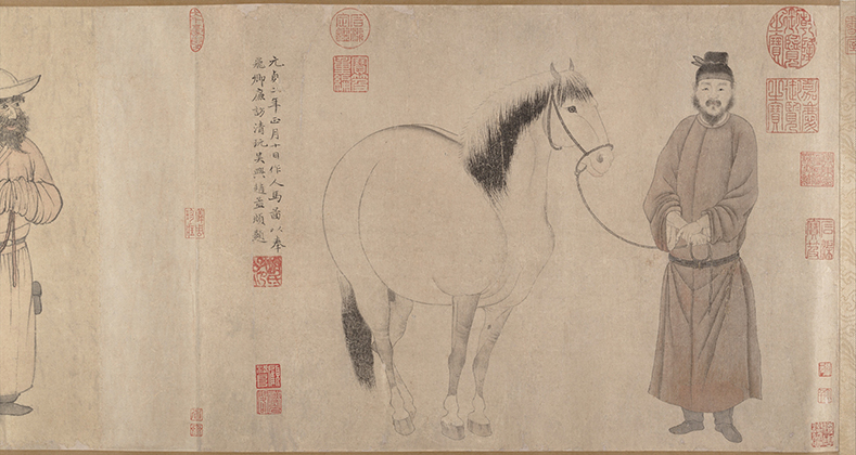 Grooms and Horses (1296, reworked in 1359 by Zhao Yong and Zhao Lin)